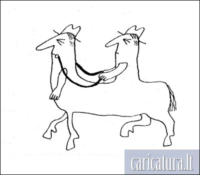 Karikatra Kentauras, Centaur caricature, Vitalijus Suchockis, karikatros, caricaturas, cartoon, caricatura.lt