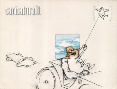 Karikatra Volas, Arturas Bukauskas, Road roller caricature, caricaturas