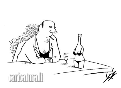 Leonidas Vorobjovas, karikatra Degtin, Vodka caricature, caricaturas